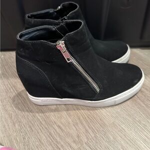 Black Sneaker Wedges